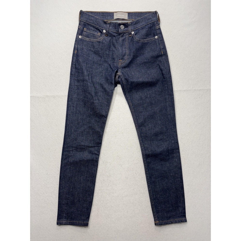 Everlane Jeans Womens 25 Ankle Blue Dark Wash High Rise Skinny Stretch 26x25.5